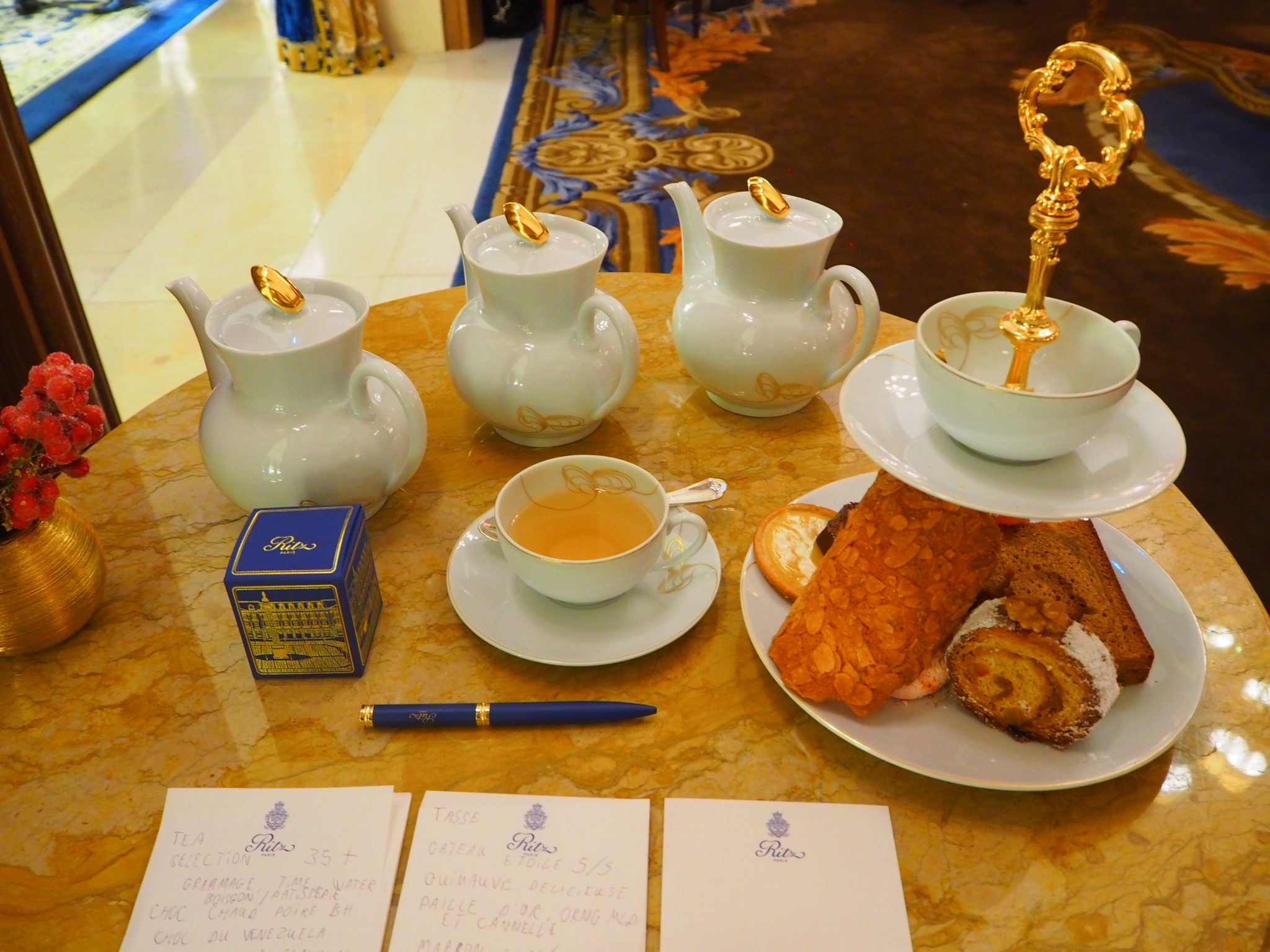 French afternoon tea at The Ritz Paris, O'Bon Paris